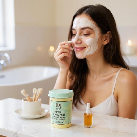 Pixi‎ Skintreats Vitamin-C Remedy Mask - NIB - Picture 1 of 4